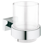 фото Держатель зубных щеток со стаканом Grohe Essentials Cube 40755001