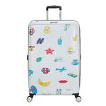 фото Чемодан American Tourister CEIZER FUN белый принт L