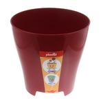 фото Кашпо Plastia luna 16 см красное