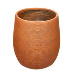 фото Горшок для цветов полосатый ржавый L&t pottery  33 см