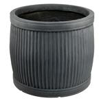 фото Горшок L&t pottery для цветов lt бочка ребристый серый 54 см