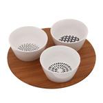 фото Набор мисок 3шт на подносе Koopman tableware