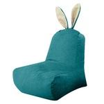 фото Кресло Dreambag зайчик бирюзовый 70х70х70