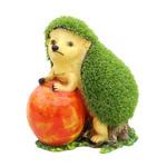 фото Декоративная садовая фигура покрытая травой Тпк полиформ Ежик с яблоком 38см