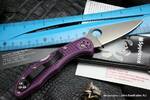 Фото №2 Нож Spyderco Delica Flat Ground Purple C11FPPR