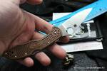 Фото №6 Нож Spyderco Delica Flat Ground Brown C11FPBN