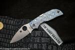 фото Spyderco Chaparral 3 Blue Stepped Titanium 152STIBLP