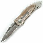 фото Нож складной Elishewitz E-Lock Bronze Combo Edge 70 мм. CR-7333 (CRKT)