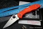 фото Нож Spyderco Delica 4 Flat Ground Orange FRN 11FPOR