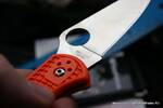 Фото №3 Нож Spyderco Delica 4 Flat Ground Orange FRN 11FPOR