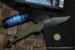 Фото №3 Нож Cold Steel 54S3A Broken Skull 3 (OD Green) - нож складной, сталь S35VN, рукоять зеленая