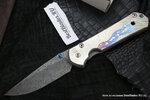 фото Нож складной Chris Reeve Large Sebenza 21 Unique Seagrass Graphics Raindrop Damascus ChR/SSEDAMSL