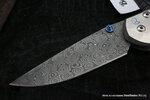 Фото №3 Нож складной Chris Reeve Large Sebenza 21 Unique Seagrass Graphics Raindrop Damascus ChR/SSEDAMSL