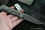 Фото №6 Нож складной Chris Reeve Large Sebenza 21 Unique Seagrass Graphics Raindrop Damascus ChR/SSEDAMSL