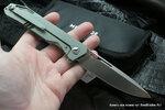 Фото №2 Нож складной Mr. Blade Keeper M390 рукоять титан анодировка в зеленый