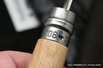 Фото №4 Нож складной Opinel №8, нержавеющая сталь, рукоять дуб, гравировка велосипедист