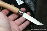 Фото №3 Нож складной Opinel 7 с кожаным темляком, рукоять бук