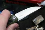 Фото №4 Нож Kershaw K4037OL Atmos - нож складной, зелен. G10/карбон, клинок 8Cr13MOV сатин