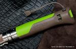 Фото №6 Нож Opinel Outdoor Earth 8 нержавеющая сталь, пластиковая рукоять, зеленый