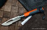 фото Нож Opinel Outdoor Earth 8 нержавеющая сталь, пластиковая рукоять, оранжевый