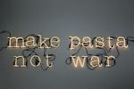 Фото №2 Настенный светильник Neon Art Make Pasta Not War