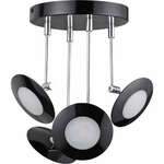фото Светильник потолочный светодиодный Odeon Light Uliss 3811/28CL глянцевый черный 28W 220V