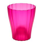 фото Кашпо Plastia ola д16см прозрачное фиолет