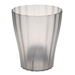 фото Кашпо Plastia ola д13см прозрачное серое