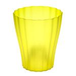 фото Кашпо Plastia ola д13см прозрачное зелёное