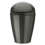 фото Корзина для мусора koziol, DEL, 12 л, с крышкой, темно-серый