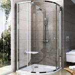 фото Pivot PSKK3 90x90 профиль Хром ручки и петли Хром