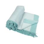 Фото №2 Плед Biederlack Oriton Cotton Plus Nordica, 150x200 см., цвет зеленый