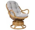 фото Swivel Rocker с подушкой золотой мед