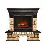 фото Real-Flame Stone Brick 25/25,5 с очагом Sparta 25,5 LED