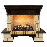 фото Real-Flame Stone Lux CST с очагом 3D Cassette 630