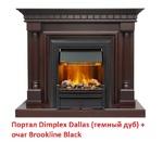 Фото №6 Dimplex Dallas (классика Opti-Myst, Optiflame) (Темный дуб)