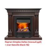 Фото №7 Dimplex Dallas (классика Opti-Myst, Optiflame) (Темный дуб)