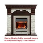 Фото №4 Dimplex Dublin арочный сланец белый (Темный дуб)