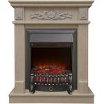 фото Real-Flame Adelaida STD/EUG WT с очагом Fobos s Lux BL/BR, Majestic s Lux BL/BR