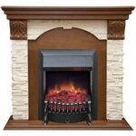 фото Real-Flame Dublin LUX STD/EUG AO с очагом Fobos s Lux BL/BR, Majestic s Lux BL/BR