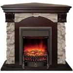 фото Real-Flame Dublin ROCK Corner STD/EUG 24 AO с очагом Fobos s Lux BL/BR, Majestic s Lux BL/BR