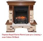 Фото №3 Royal Flame Pierre Luxe угл. Сланец под классический очаг (Темный дуб)