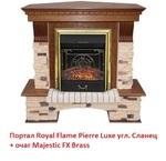 Фото №5 Royal Flame Pierre Luxe угл. Сланец под классический очаг (Темный дуб)