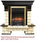 Фото №3 Royal Flame Pierre Luxe шампань под классический очаг (Темный дуб)