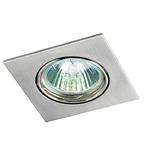 фото Светильник встраиваемый поворотный Novotech Quadro 369106 NT09 277 никель GX5.3 50W 12V