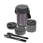 фото Термос с пластиковыми контейнерами и ложкой тм Thermos jbg-1800 food jar 1.8л