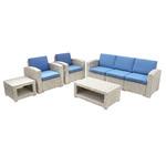 фото Комплект садовой мебели LF grey-navy blue