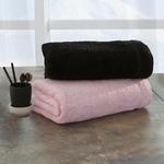 фото Набор полотенец BB Towels Цвет: Charcoal Black & Lilac (100х160 см,70х150 см)