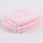 фото Полотенце Lace Цвет: Розовый (30х30 см - 3 шт)