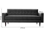 Фото №2 Bantam Sofa DG-F-SF307-1 темно-серая шерсть